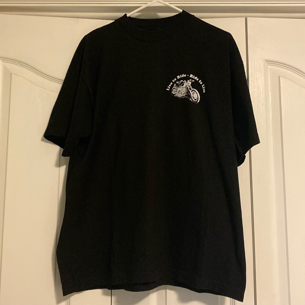 If you can read this…” Q-Tees brand biker tee